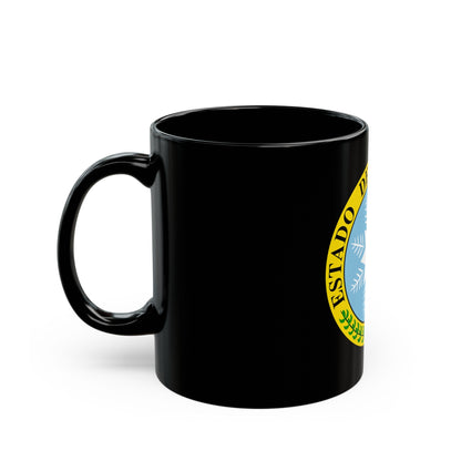 Coat of arms of Costa Rica (1840-1842) - Black Coffee Mug-The Sticker Space