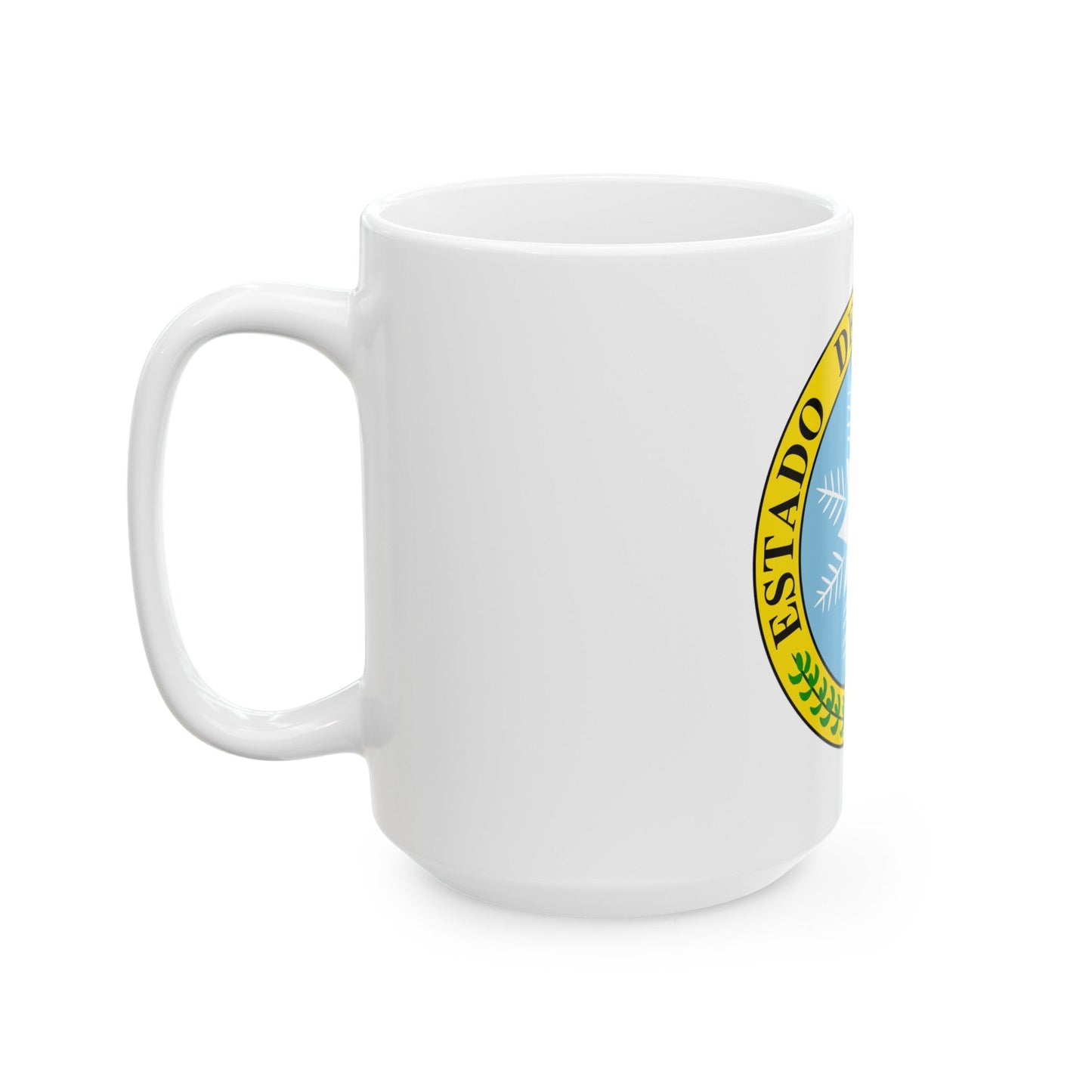 Coat of arms of Costa Rica (1840-1842) - White Coffee Mug-The Sticker Space