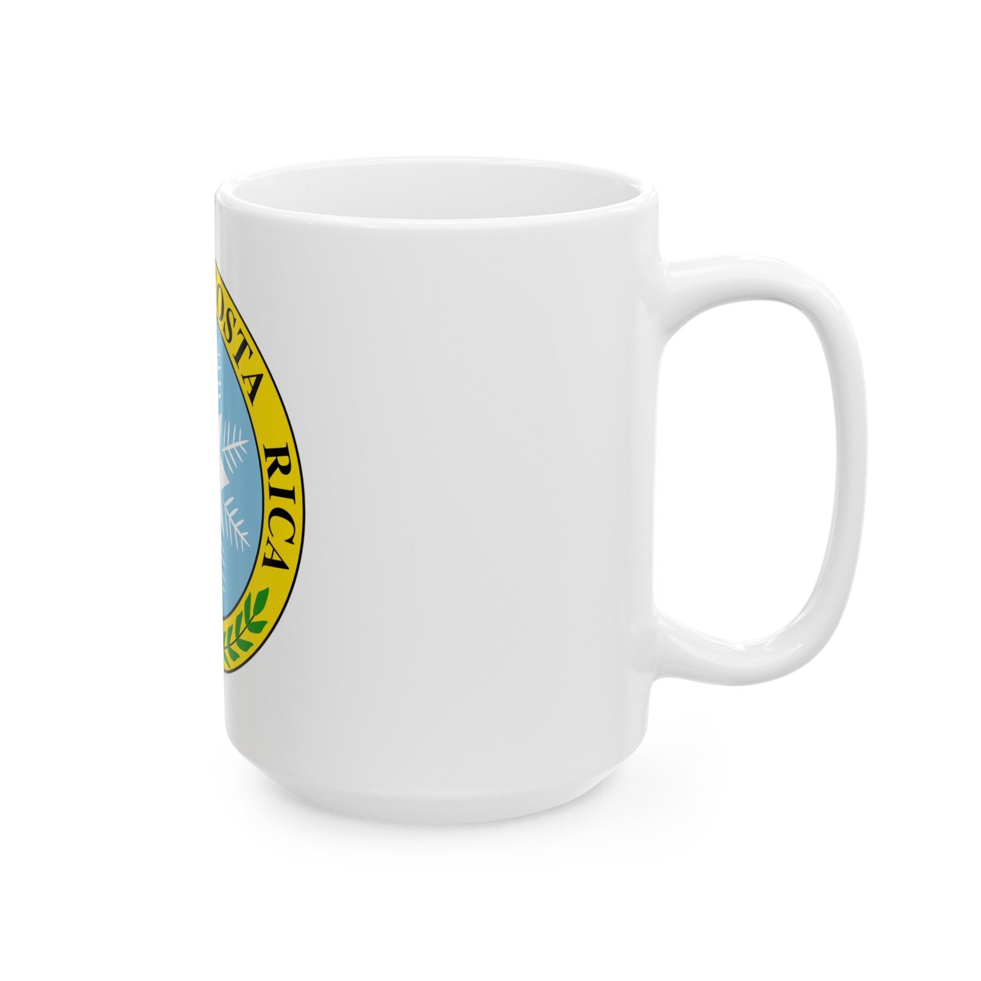 Coat of arms of Costa Rica (1840-1842) - White Coffee Mug-The Sticker Space