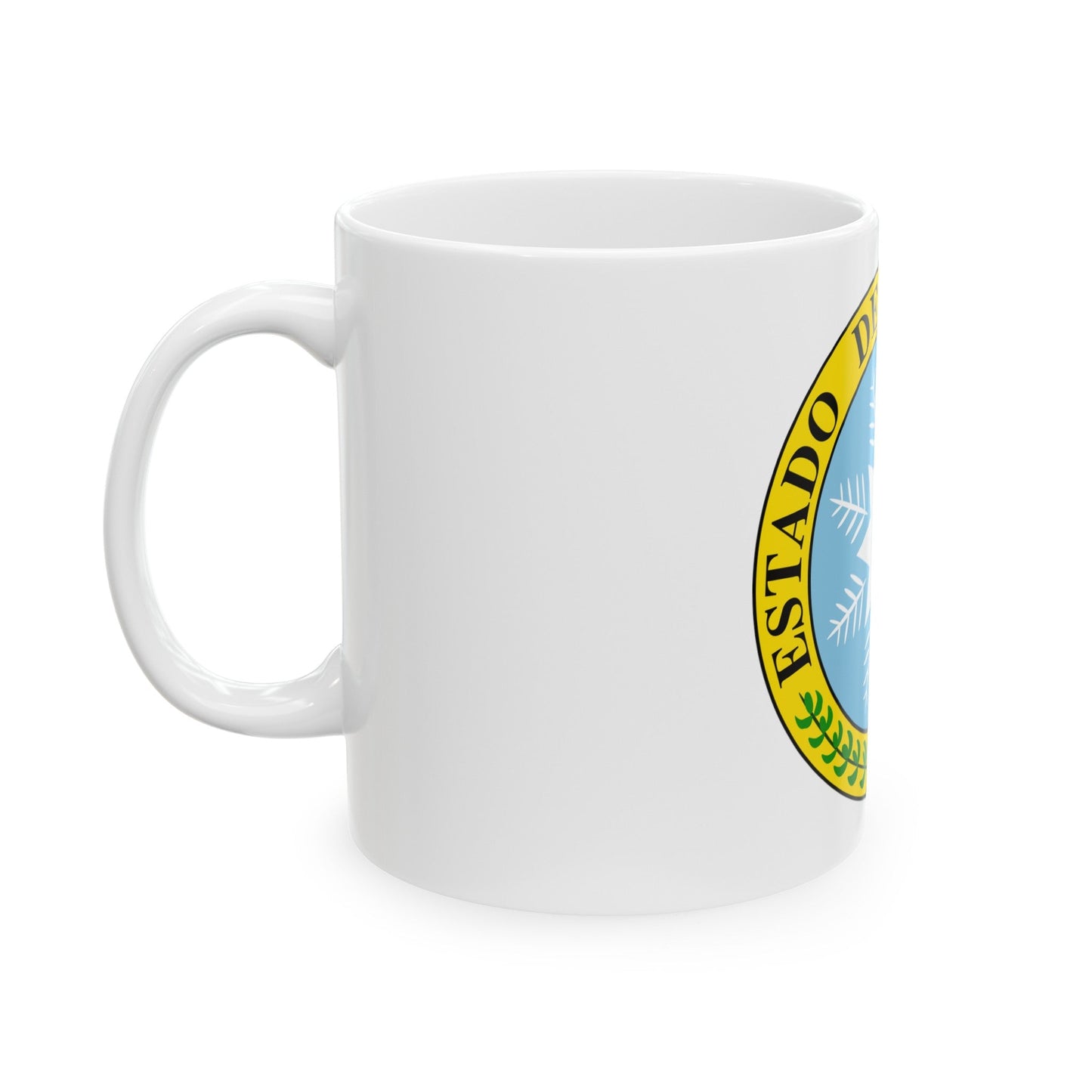 Coat of arms of Costa Rica (1840-1842) - White Coffee Mug-The Sticker Space