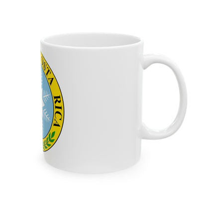 Coat of arms of Costa Rica (1840-1842) - White Coffee Mug-The Sticker Space