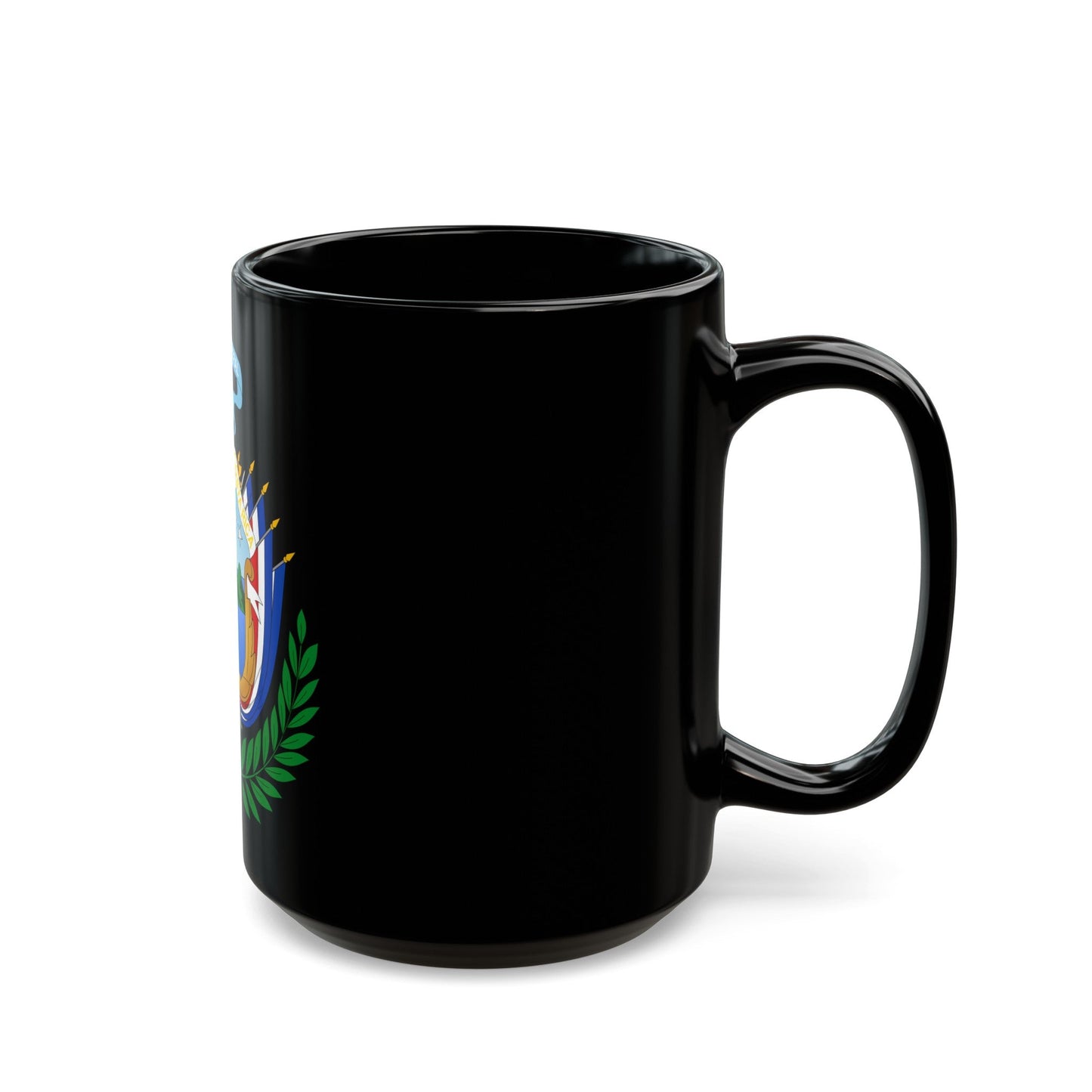 Coat of arms of Costa Rica (1848-1906) - Black Coffee Mug-The Sticker Space