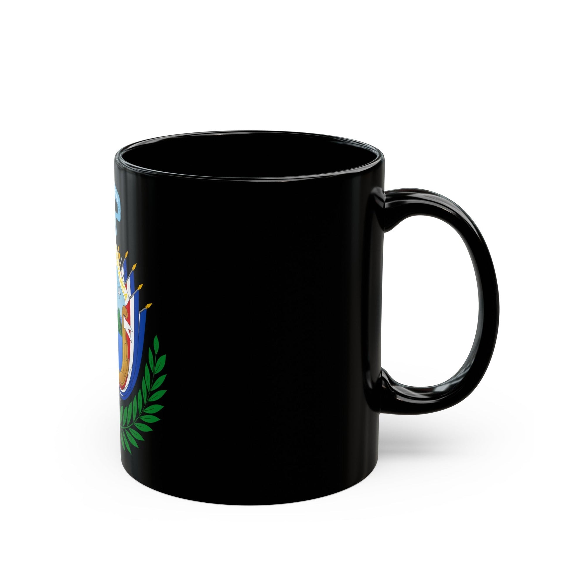 Coat of arms of Costa Rica (1848-1906) - Black Coffee Mug-The Sticker Space