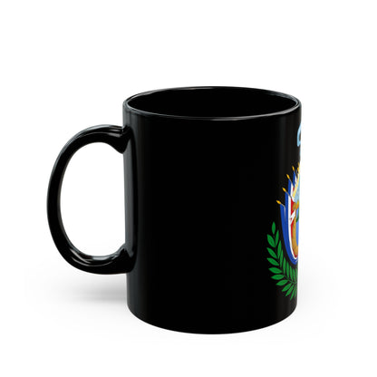 Coat of arms of Costa Rica (1848-1906) - Black Coffee Mug-The Sticker Space