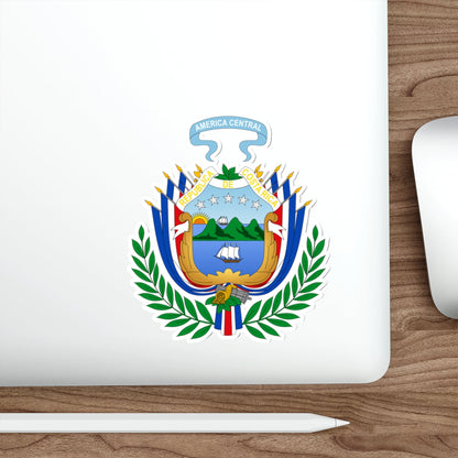 Coat of arms of Costa Rica (1848-1906) STICKER Vinyl Die-Cut Decal-The Sticker Space