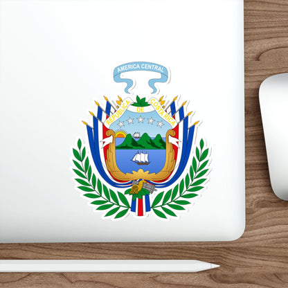 Coat of arms of Costa Rica (1848-1906) STICKER Vinyl Die-Cut Decal-The Sticker Space