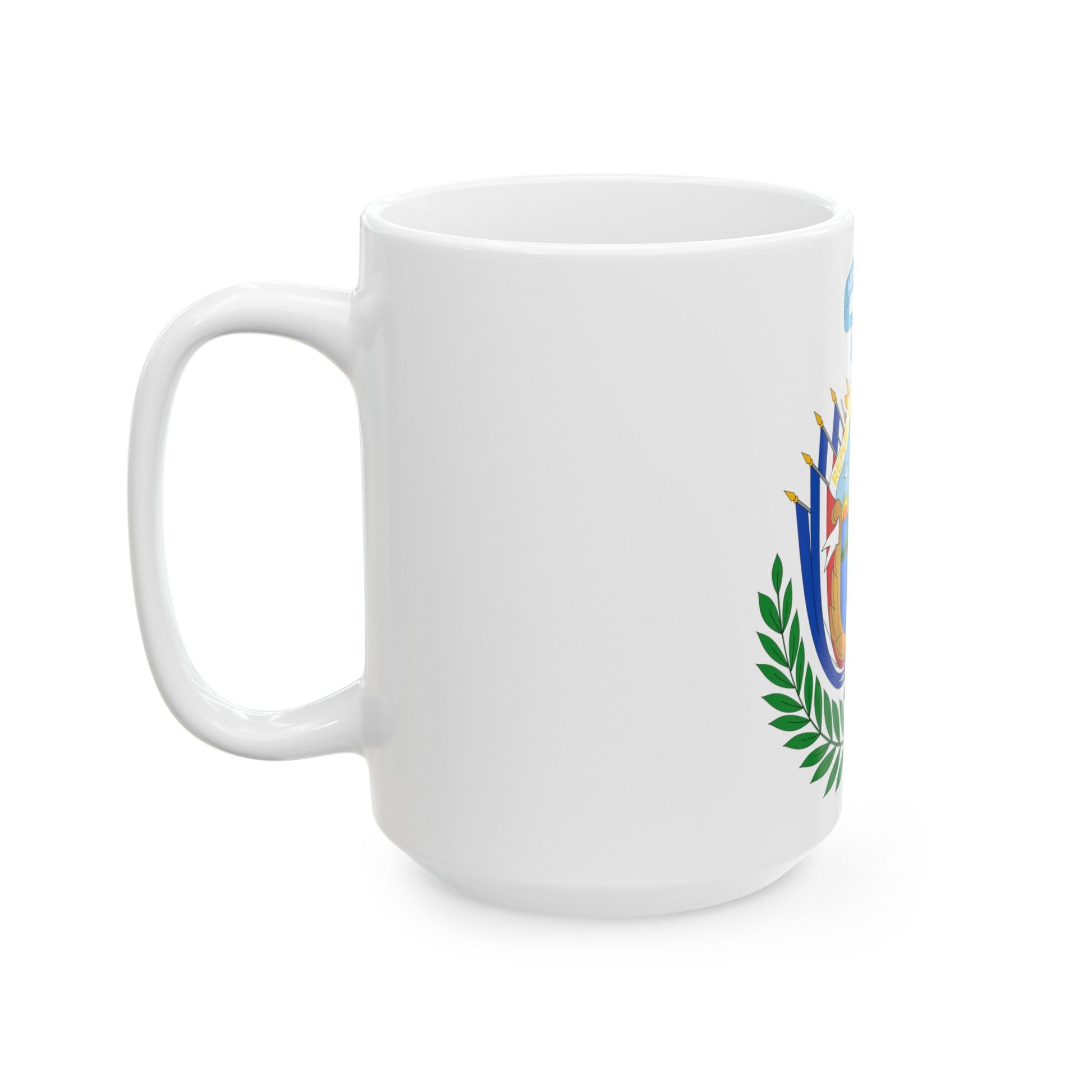 Coat of arms of Costa Rica (1848-1906) - White Coffee Mug-The Sticker Space