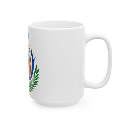 Coat of arms of Costa Rica (1848-1906) - White Coffee Mug-The Sticker Space