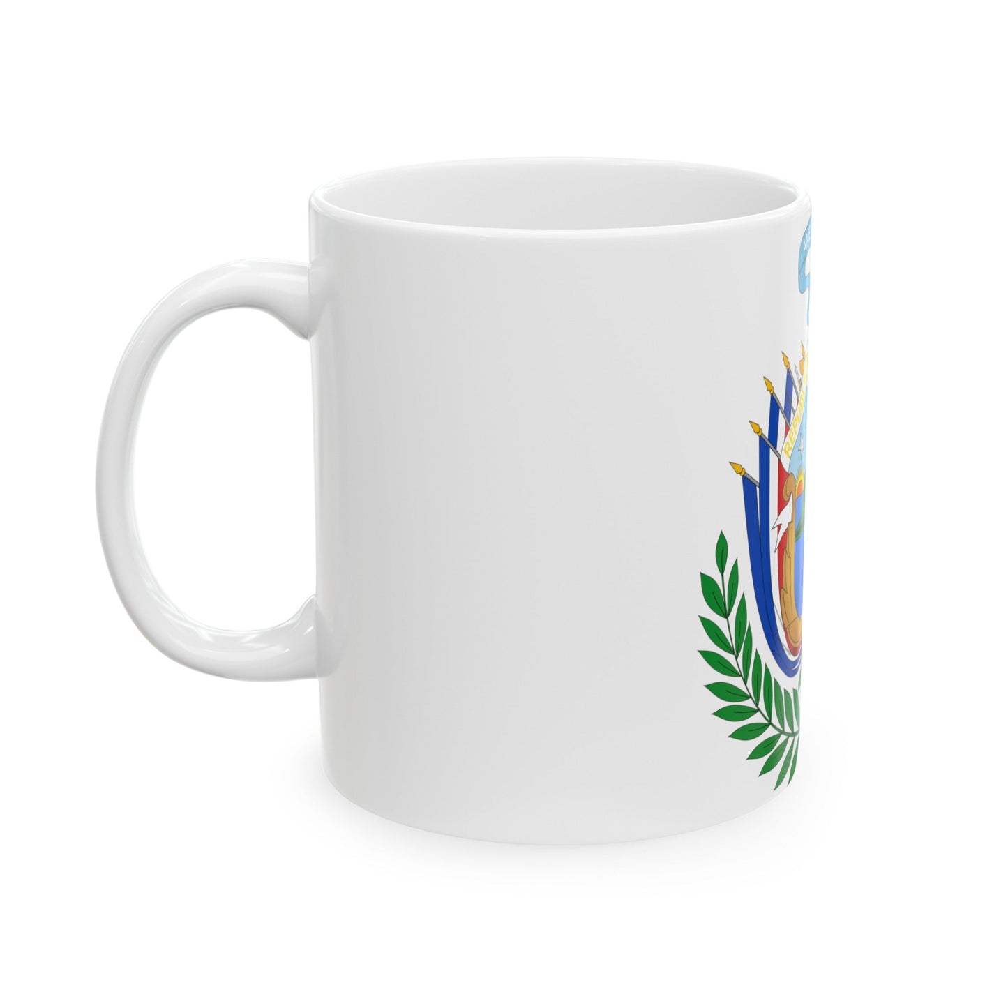 Coat of arms of Costa Rica (1848-1906) - White Coffee Mug-The Sticker Space