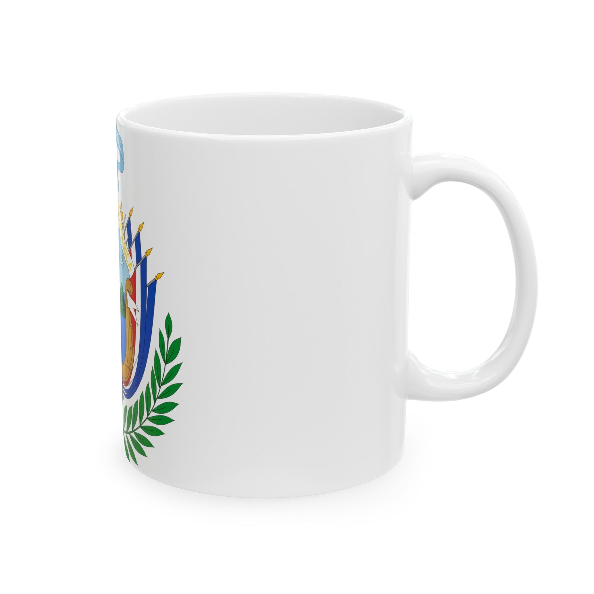 Coat of arms of Costa Rica (1848-1906) - White Coffee Mug-The Sticker Space