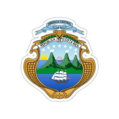 Coat of arms of Costa Rica STICKER Vinyl Die-Cut Decal - The Sticker Space