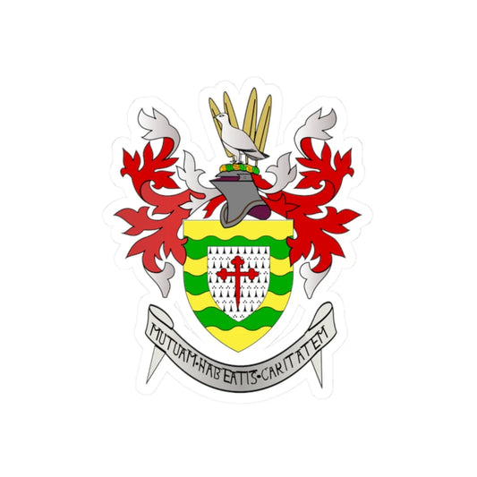 Coat of arms of County Donegal (Ireland) (Coat of Arms) STICKER Vinyl Kiss-Cut Decal 2 Inch White - The Sticker Space
