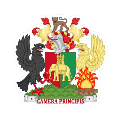 Coat of Arms of Coventry City Council (England) (Coat of Arms) STICKER Vinyl Kiss-Cut Decal 2 Inch White - The Sticker Space
