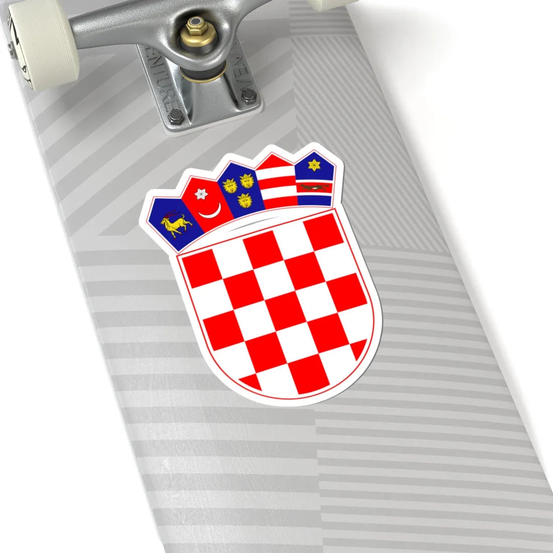 Coat of arms of Croatia historical crown inaccurate-fantasy (Croatia) (Coat of Arms) STICKER Vinyl Kiss-Cut Decal - The Sticker Space