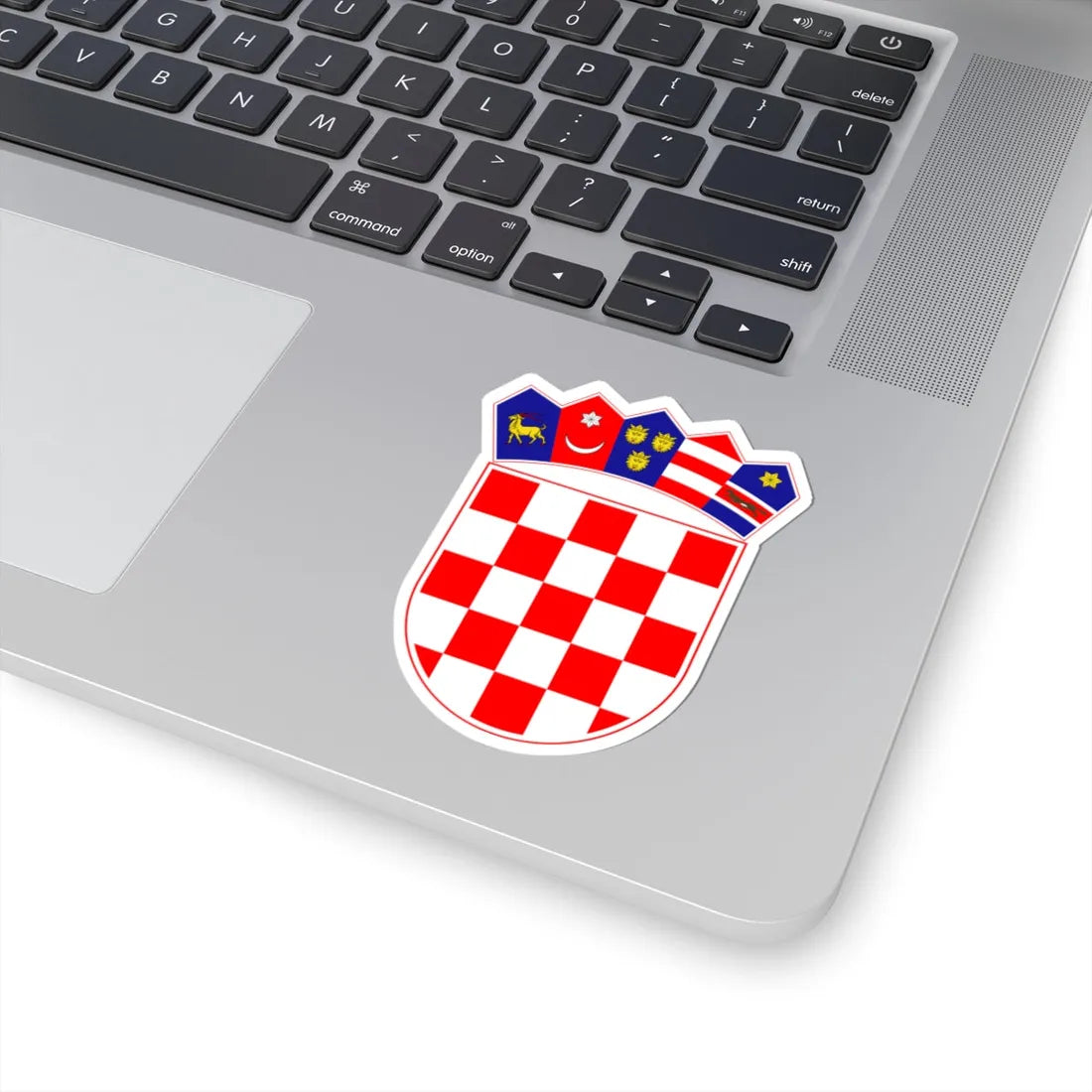 Coat of arms of Croatia historical crown inaccurate-fantasy (Croatia) (Coat of Arms) STICKER Vinyl Kiss-Cut Decal - The Sticker Space