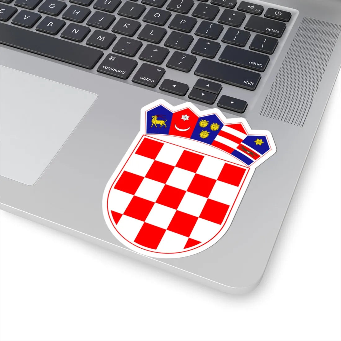 Coat of arms of Croatia historical crown inaccurate-fantasy (Croatia) (Coat of Arms) STICKER Vinyl Kiss-Cut Decal - The Sticker Space