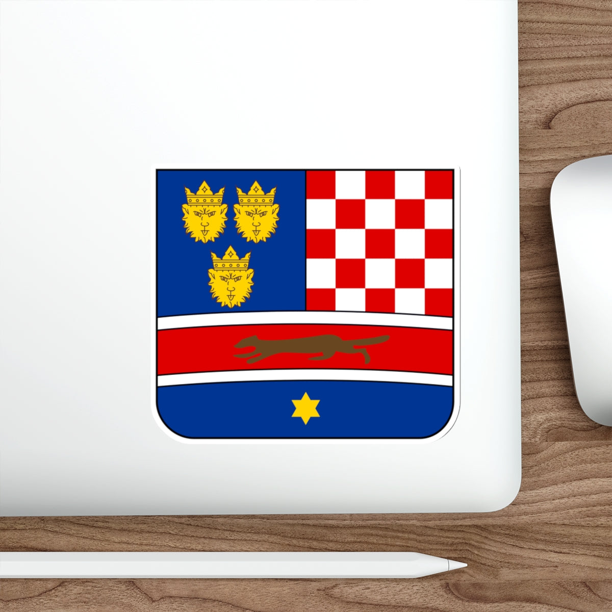 Coat of arms of Croatia (State of Slovenes, Croats and Serbs) STICKER Vinyl Die-Cut Decal-The Sticker Space