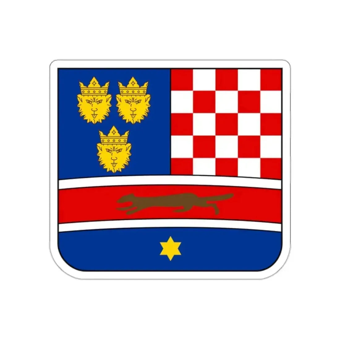 Coat of arms of Croatia (State of Slovenes, Croats and Serbs) STICKER Vinyl Die-Cut Decal 2 Inch - The Sticker Space