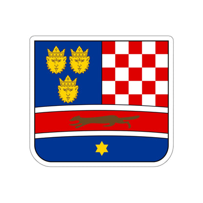 Coat of arms of Croatia (State of Slovenes, Croats and Serbs) STICKER Vinyl Die-Cut Decal-White-The Sticker Space