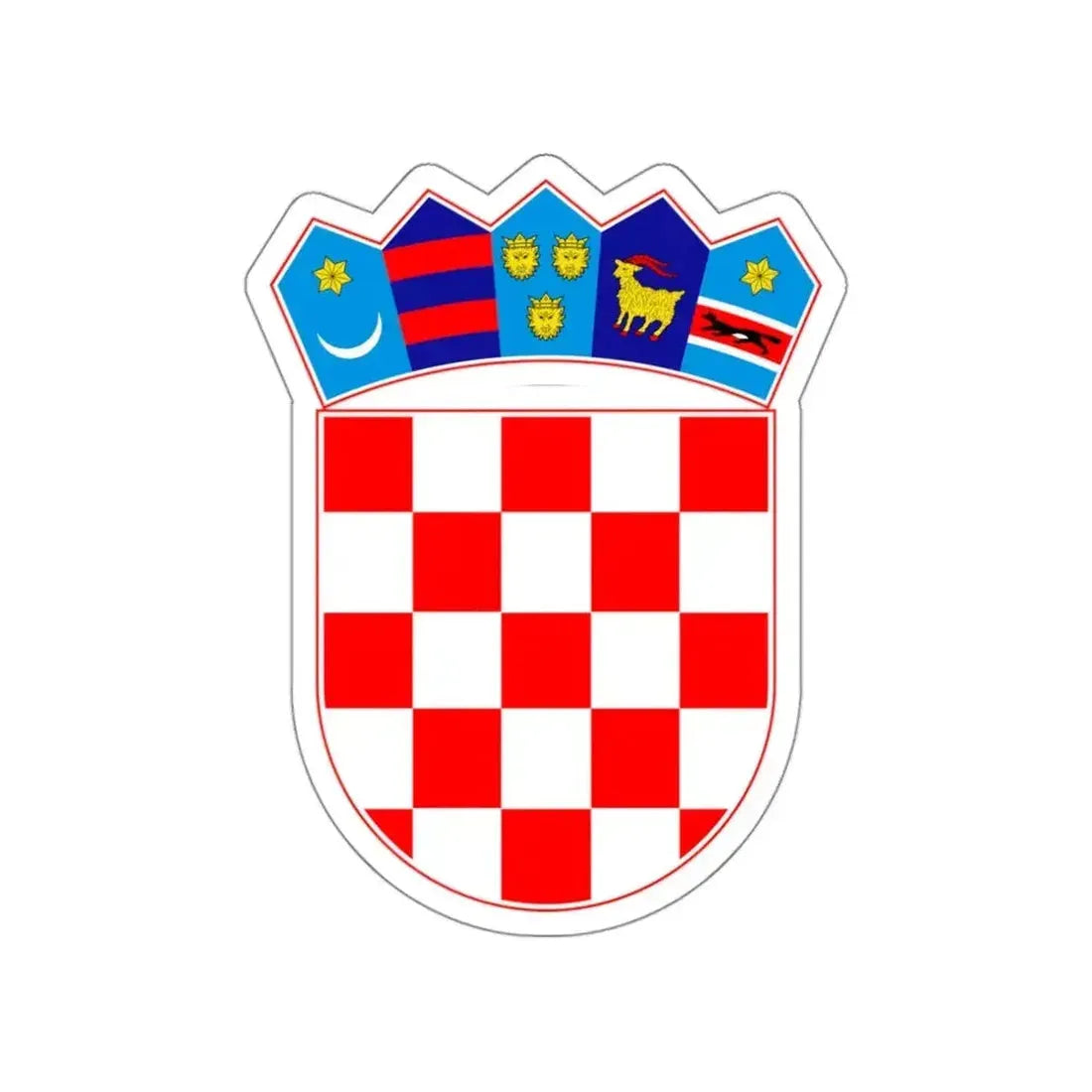 Coat of arms of Croatia STICKER Vinyl Die-Cut Decal - The Sticker Space