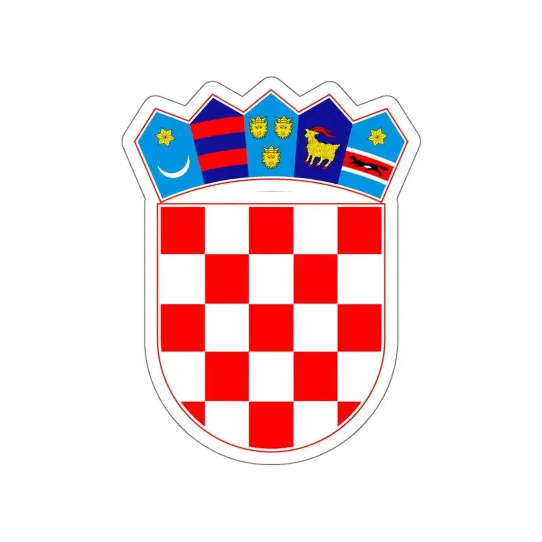 Coat of arms of Croatia STICKER Vinyl Die-Cut Decal - The Sticker Space