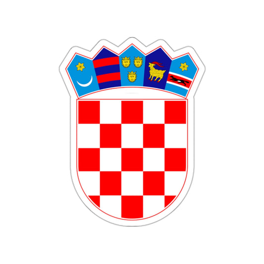 Coat of arms of Croatia STICKER Vinyl Die-Cut Decal-White-The Sticker Space