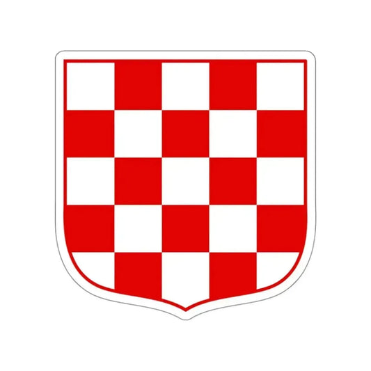 Coat of arms of Croatia (white chequy) STICKER Vinyl Die-Cut Decal 2 Inch - The Sticker Space