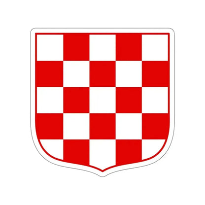 Coat of arms of Croatia (white chequy) STICKER Vinyl Die-Cut Decal 5 Inch - The Sticker Space