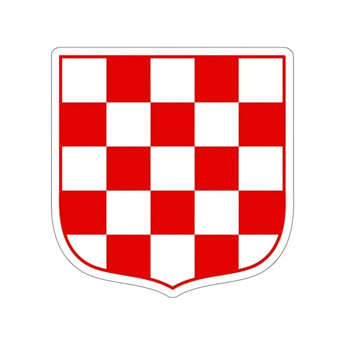 Coat of arms of Croatia (white chequy) STICKER Vinyl Die-Cut Decal - The Sticker Space