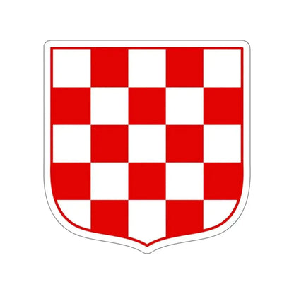 Coat of arms of Croatia (white chequy) STICKER Vinyl Die-Cut Decal - The Sticker Space
