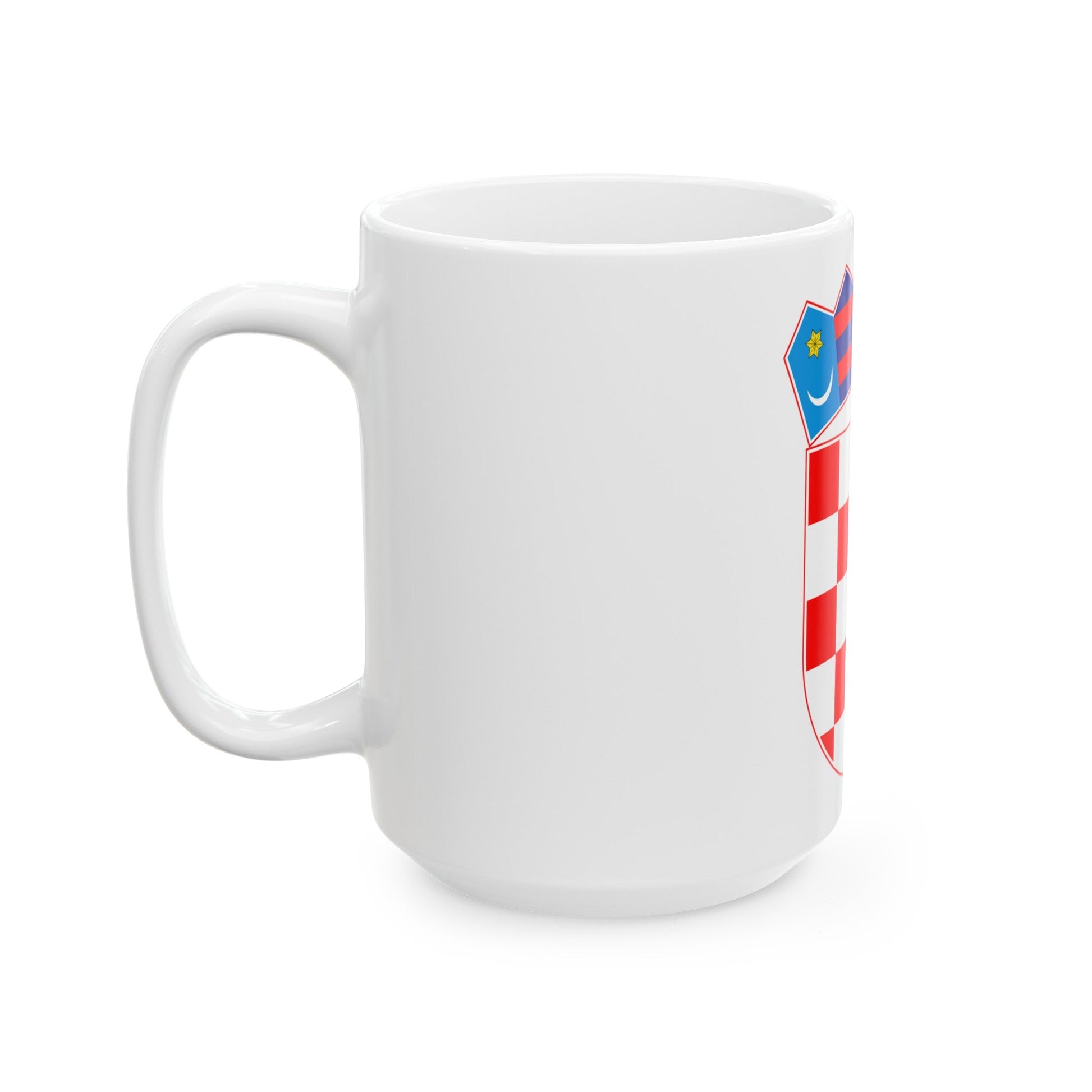 Coat of arms of Croatia - White Coffee Mug-The Sticker Space