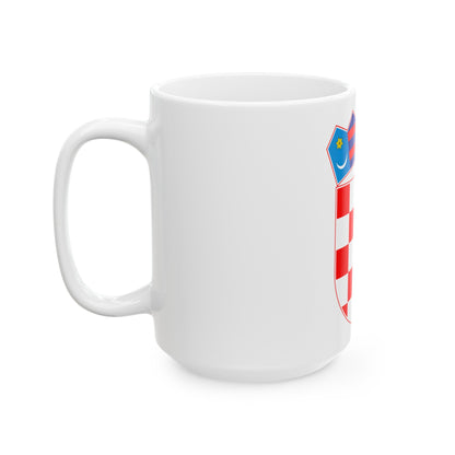 Coat of arms of Croatia - White Coffee Mug-The Sticker Space