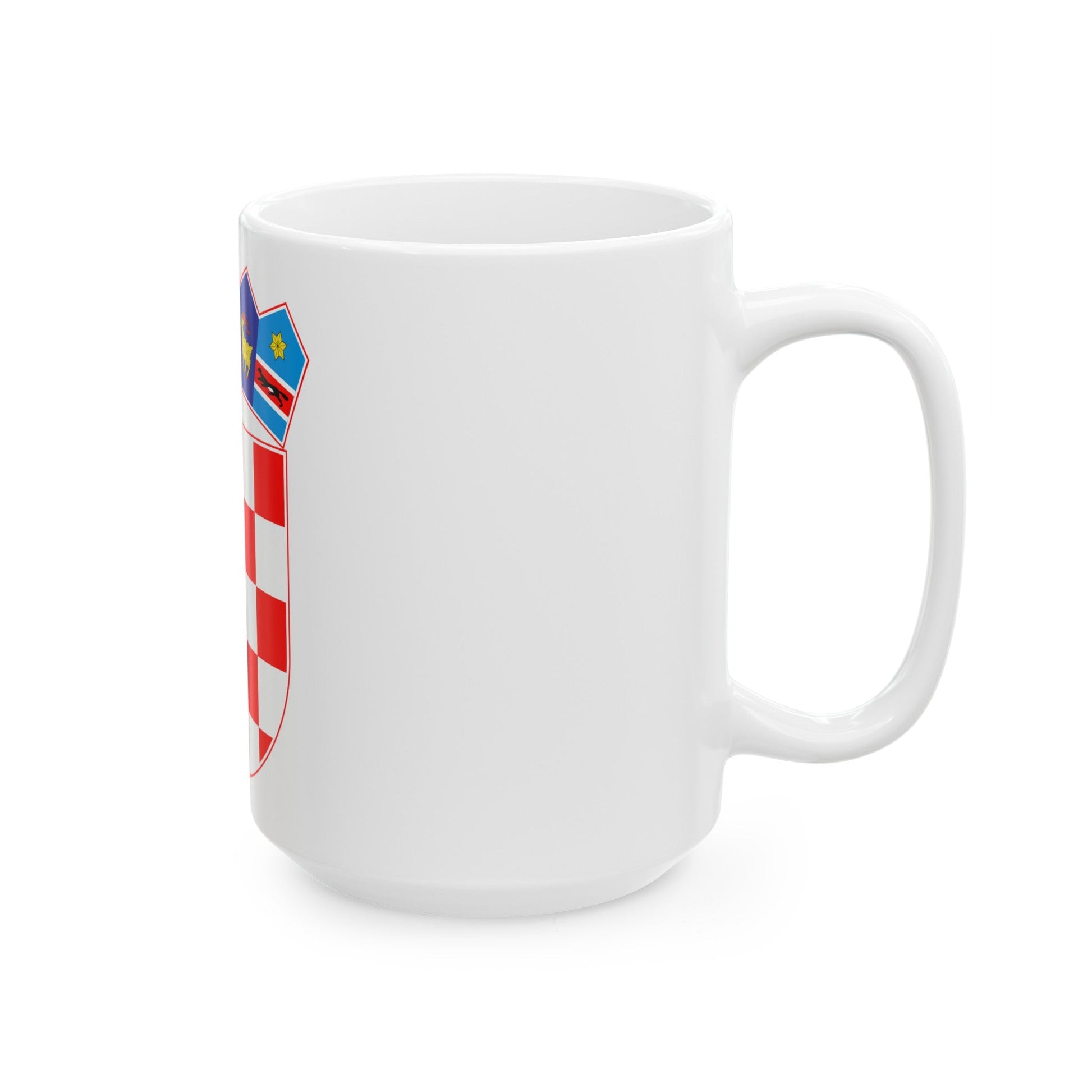 Coat of arms of Croatia - White Coffee Mug-The Sticker Space