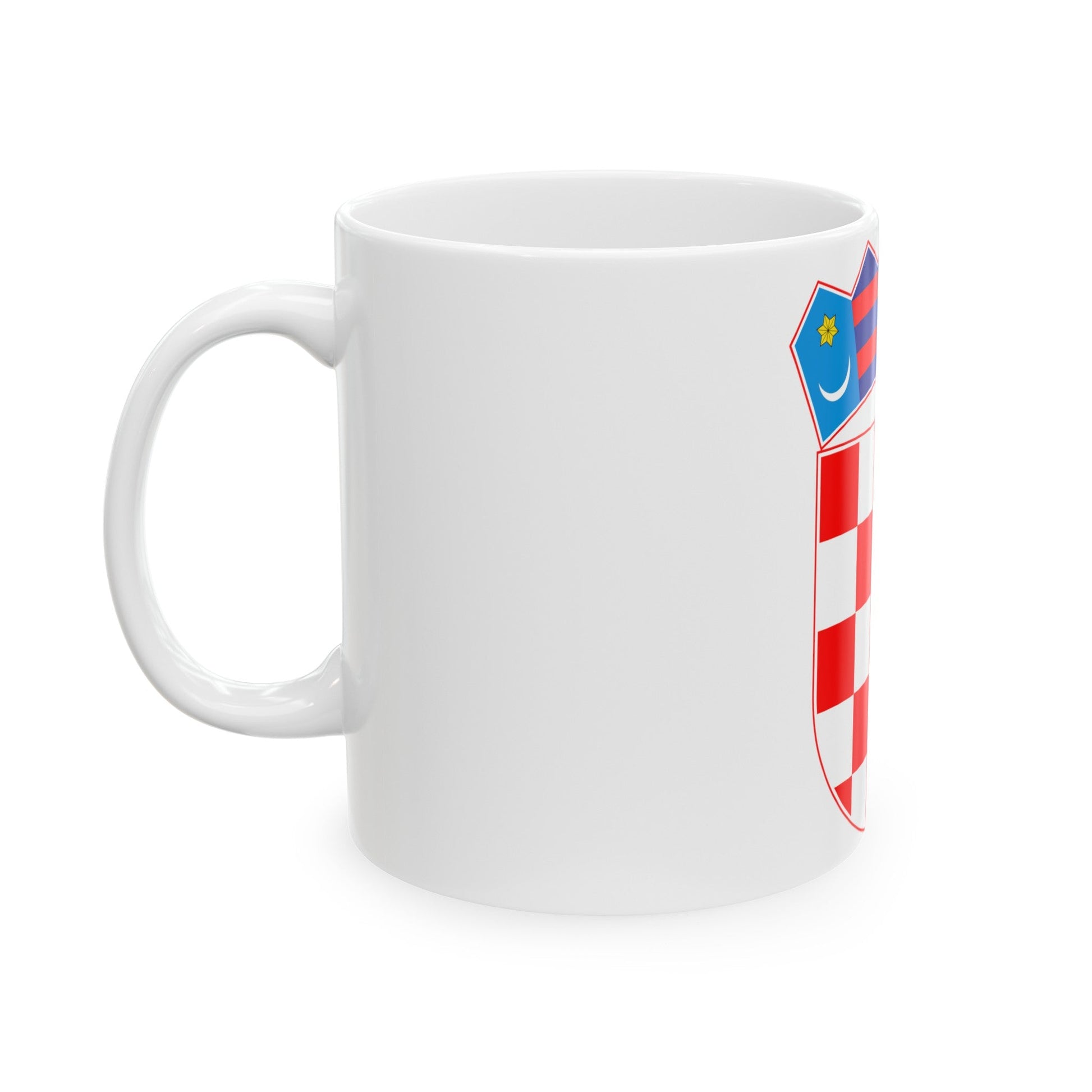 Coat of arms of Croatia - White Coffee Mug-The Sticker Space