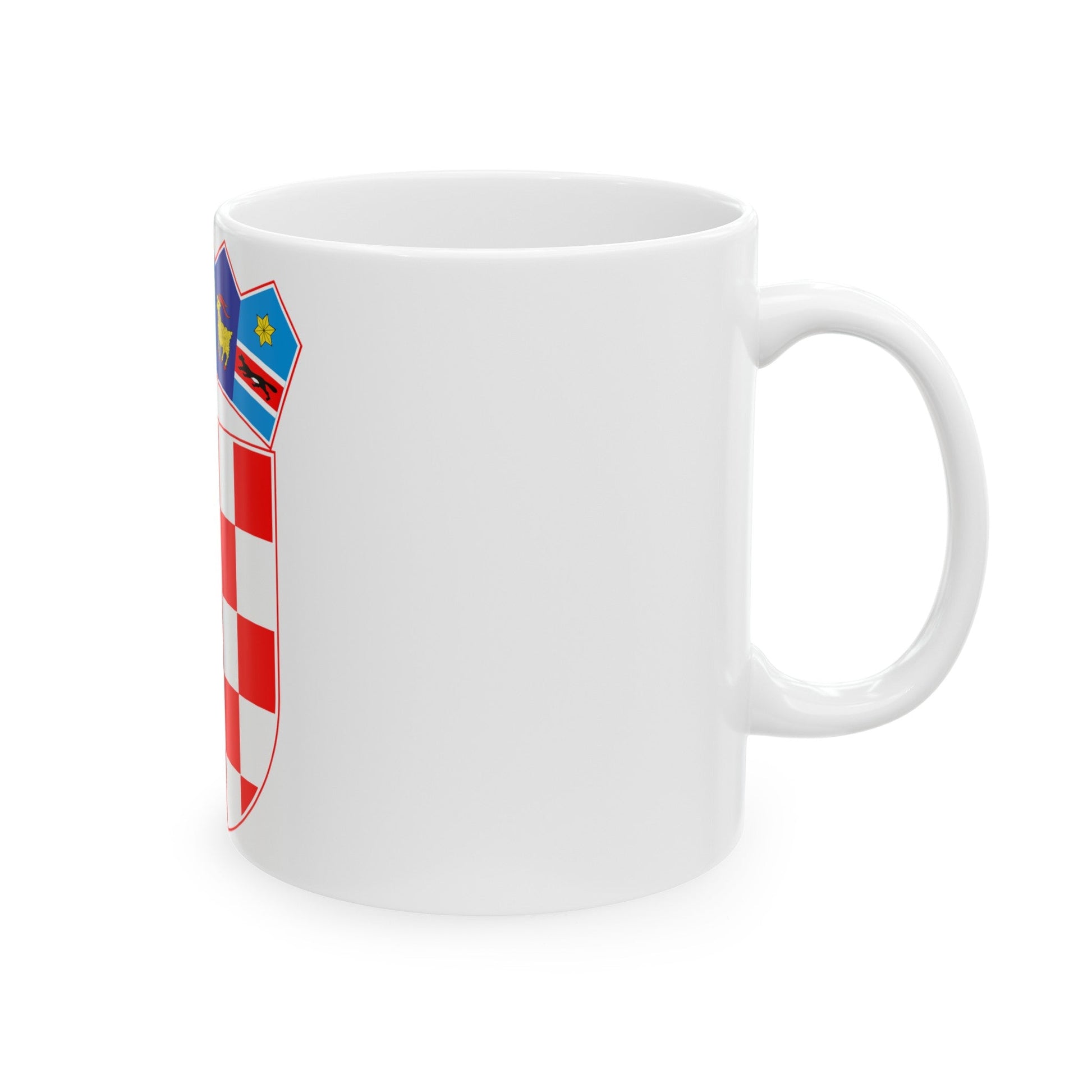 Coat of arms of Croatia - White Coffee Mug-The Sticker Space