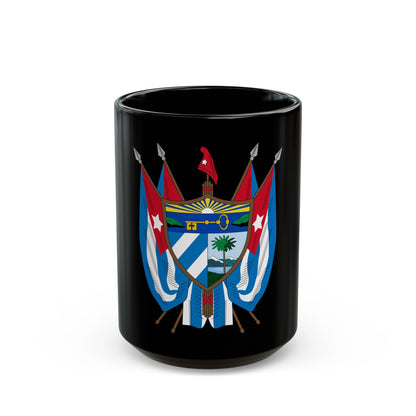 Coat of arms of Cuba (19th century) - Black Coffee Mug-15oz-The Sticker Space