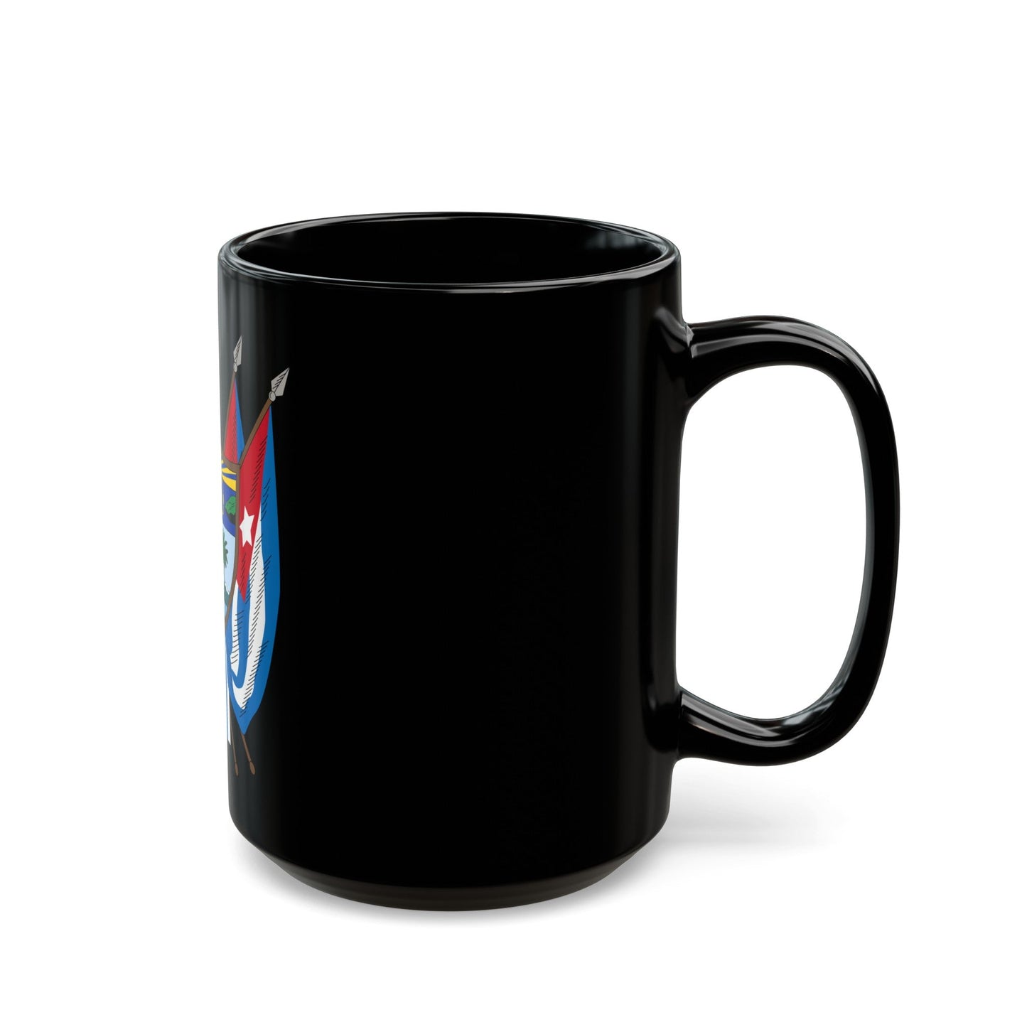 Coat of arms of Cuba (19th century) - Black Coffee Mug-The Sticker Space