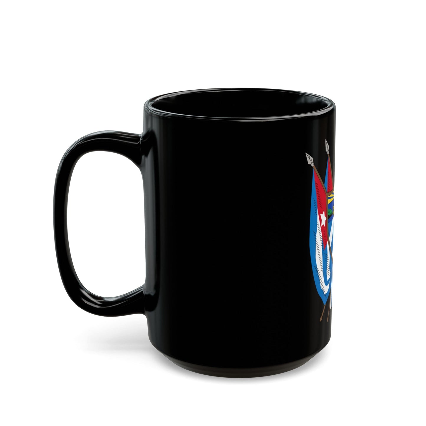 Coat of arms of Cuba (19th century) - Black Coffee Mug-The Sticker Space