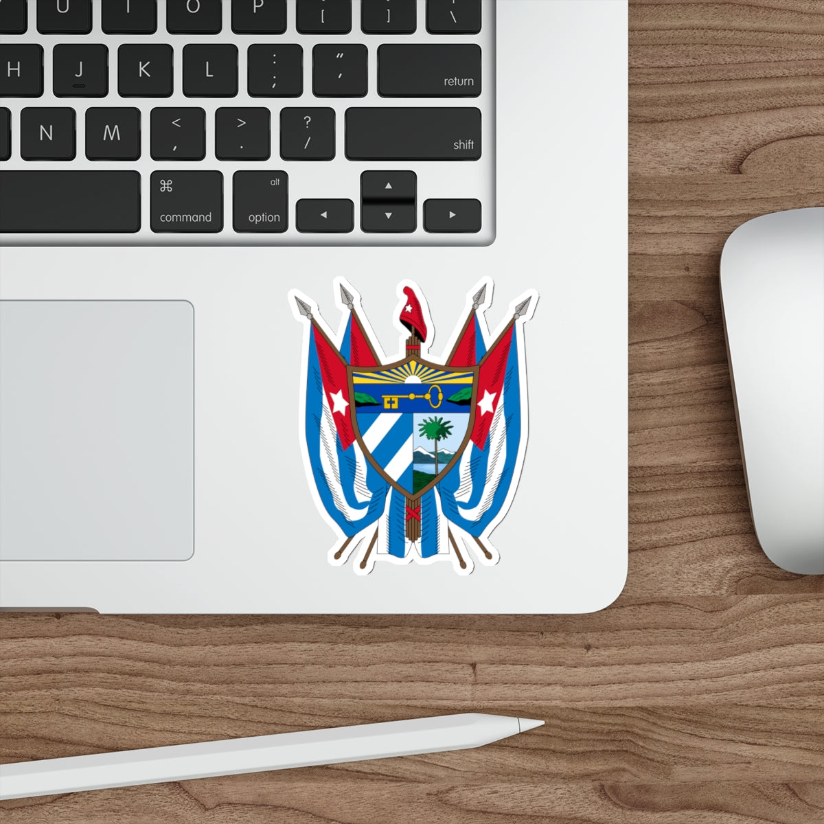 Coat of arms of Cuba (19th century) STICKER Vinyl Die-Cut Decal-The Sticker Space