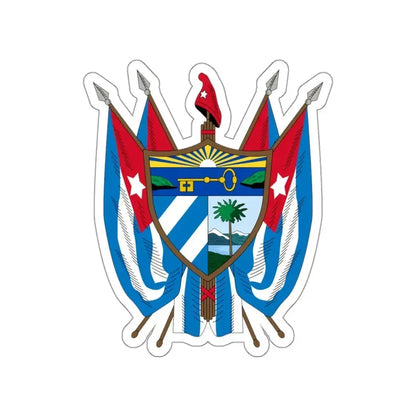 Coat of arms of Cuba (19th century) STICKER Vinyl Die-Cut Decal 3 Inch - The Sticker Space