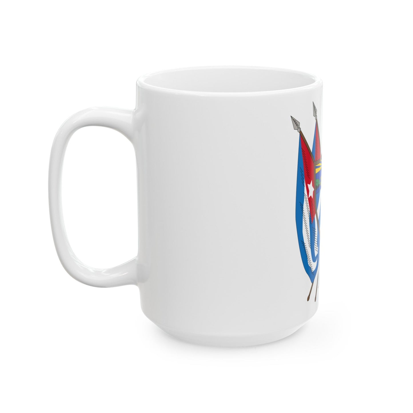 Coat of arms of Cuba (19th century) - White Coffee Mug-The Sticker Space