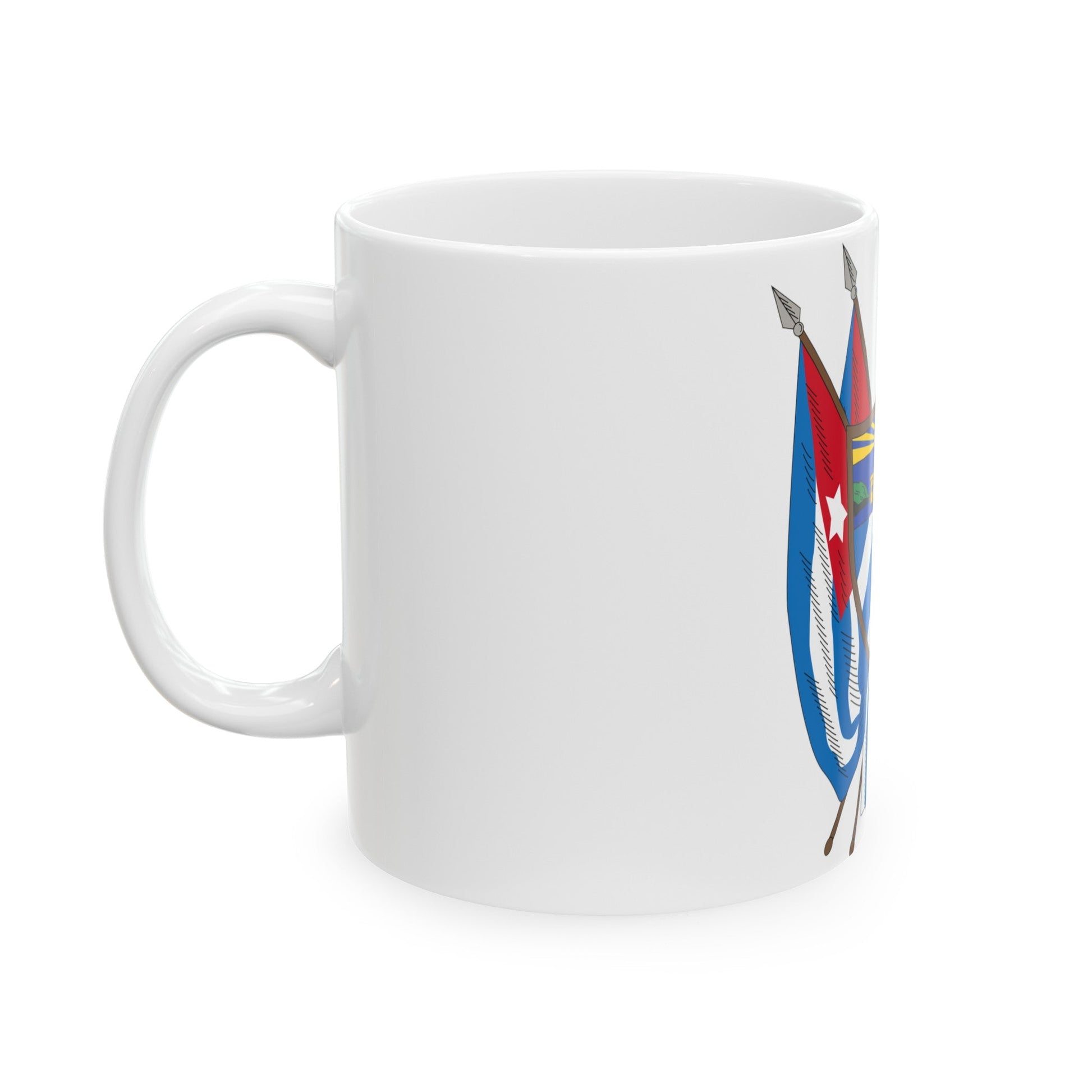 Coat of arms of Cuba (19th century) - White Coffee Mug-The Sticker Space