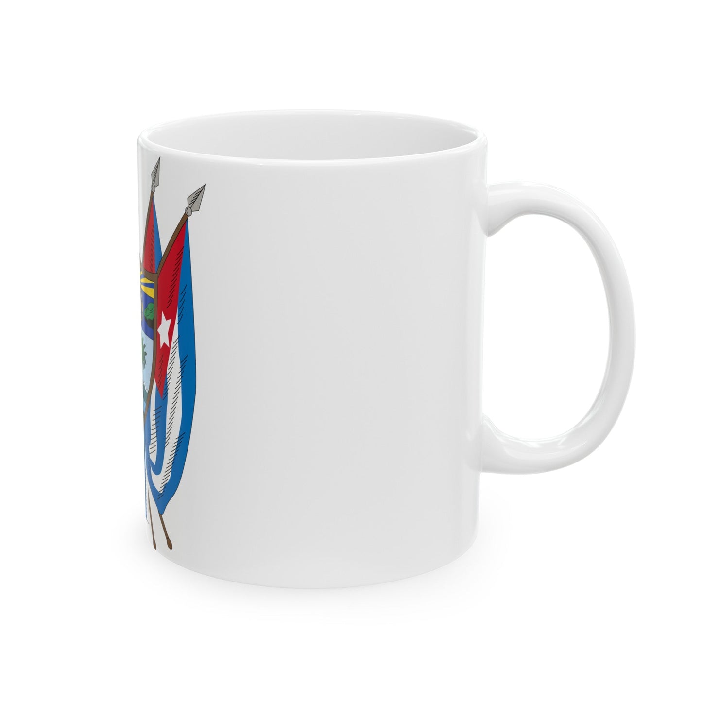 Coat of arms of Cuba (19th century) - White Coffee Mug-The Sticker Space