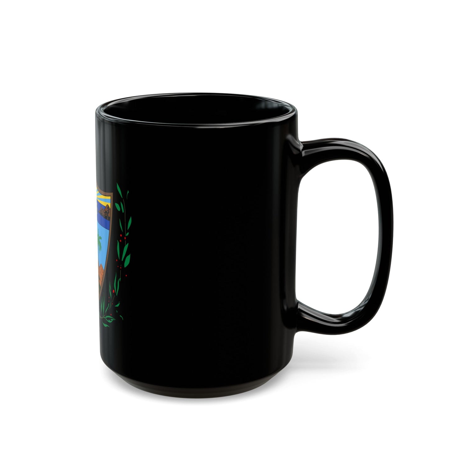 Coat of arms of Cuba - Black Coffee Mug-The Sticker Space