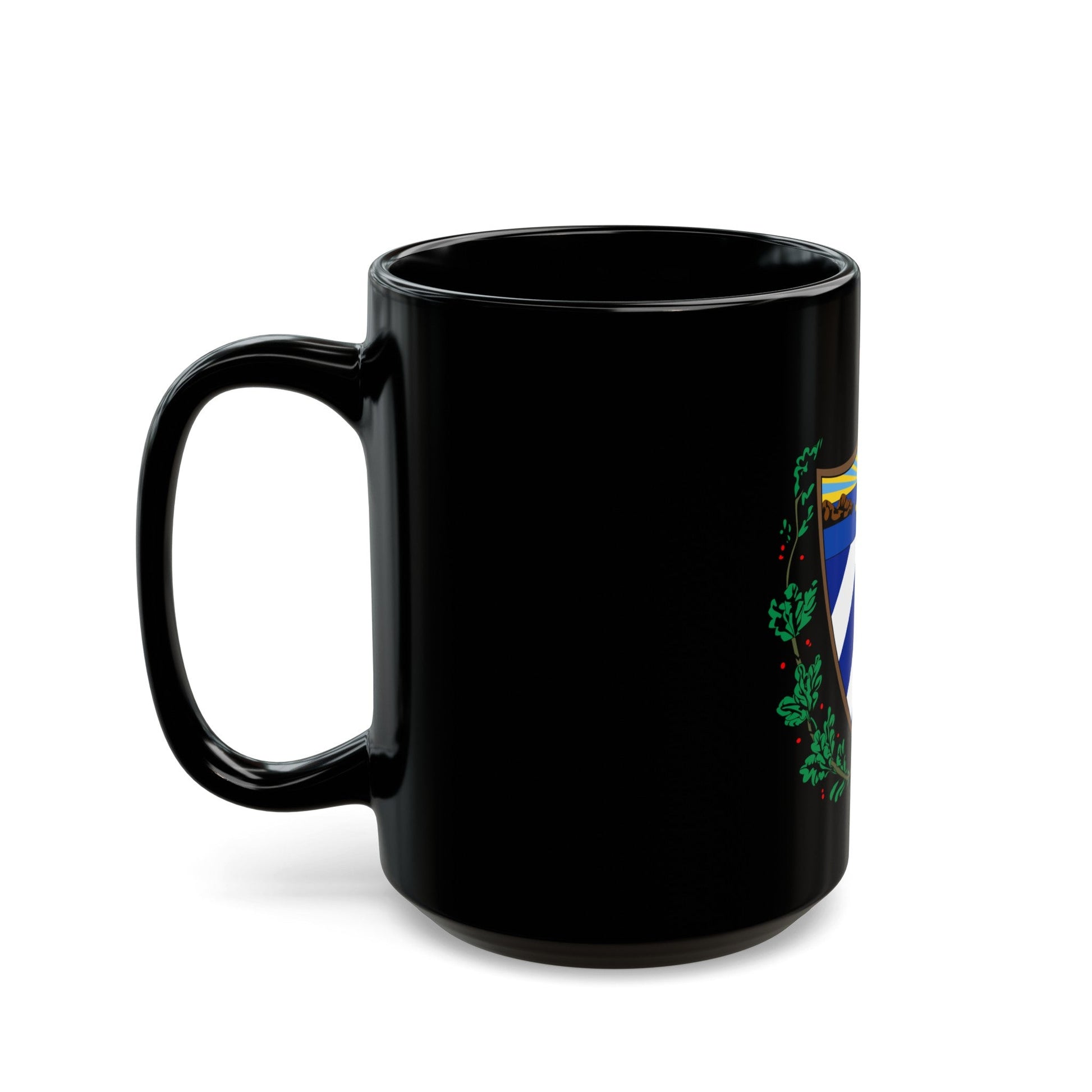 Coat of arms of Cuba - Black Coffee Mug-The Sticker Space