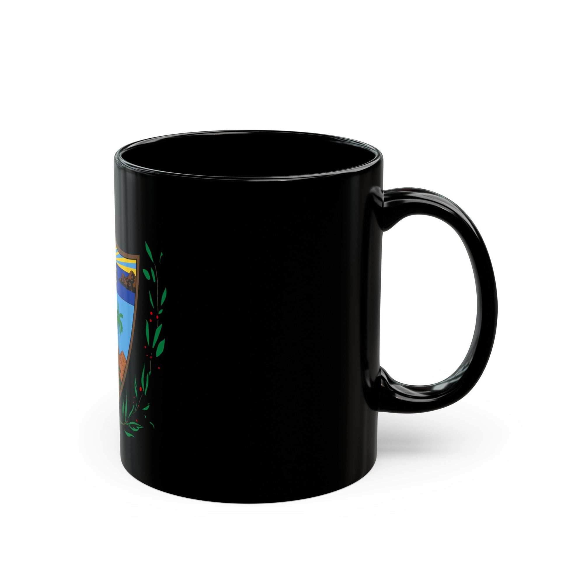 Coat of arms of Cuba - Black Coffee Mug-The Sticker Space