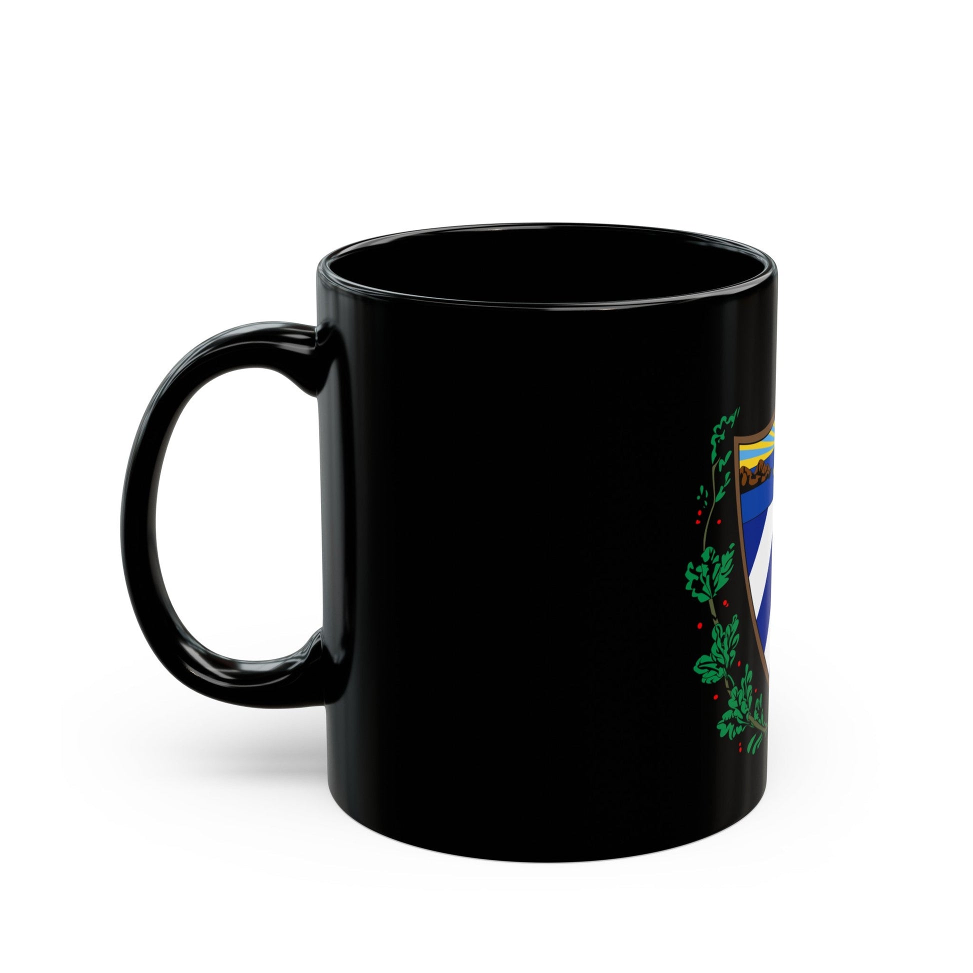 Coat of arms of Cuba - Black Coffee Mug-The Sticker Space