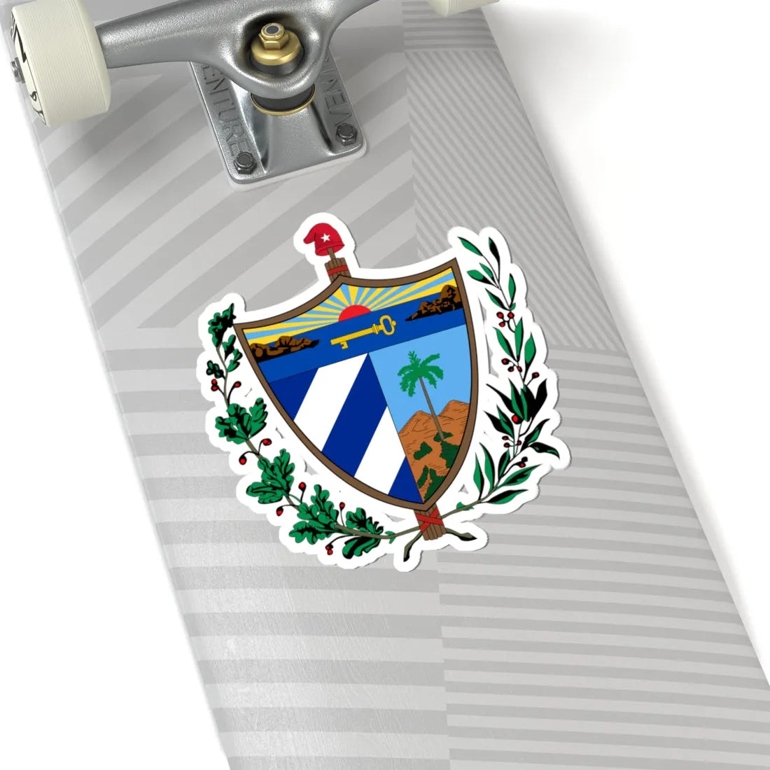 Coat of arms of Cuba (Cuba) (Coat of Arms) STICKER Vinyl Kiss-Cut Decal - The Sticker Space