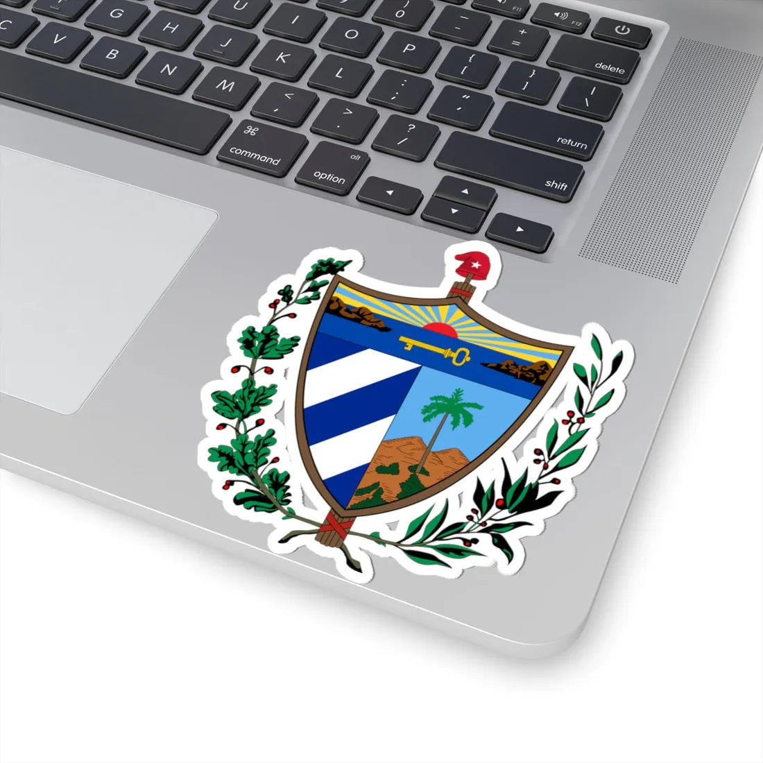 Coat of arms of Cuba (Cuba) (Coat of Arms) STICKER Vinyl Kiss-Cut Decal - The Sticker Space
