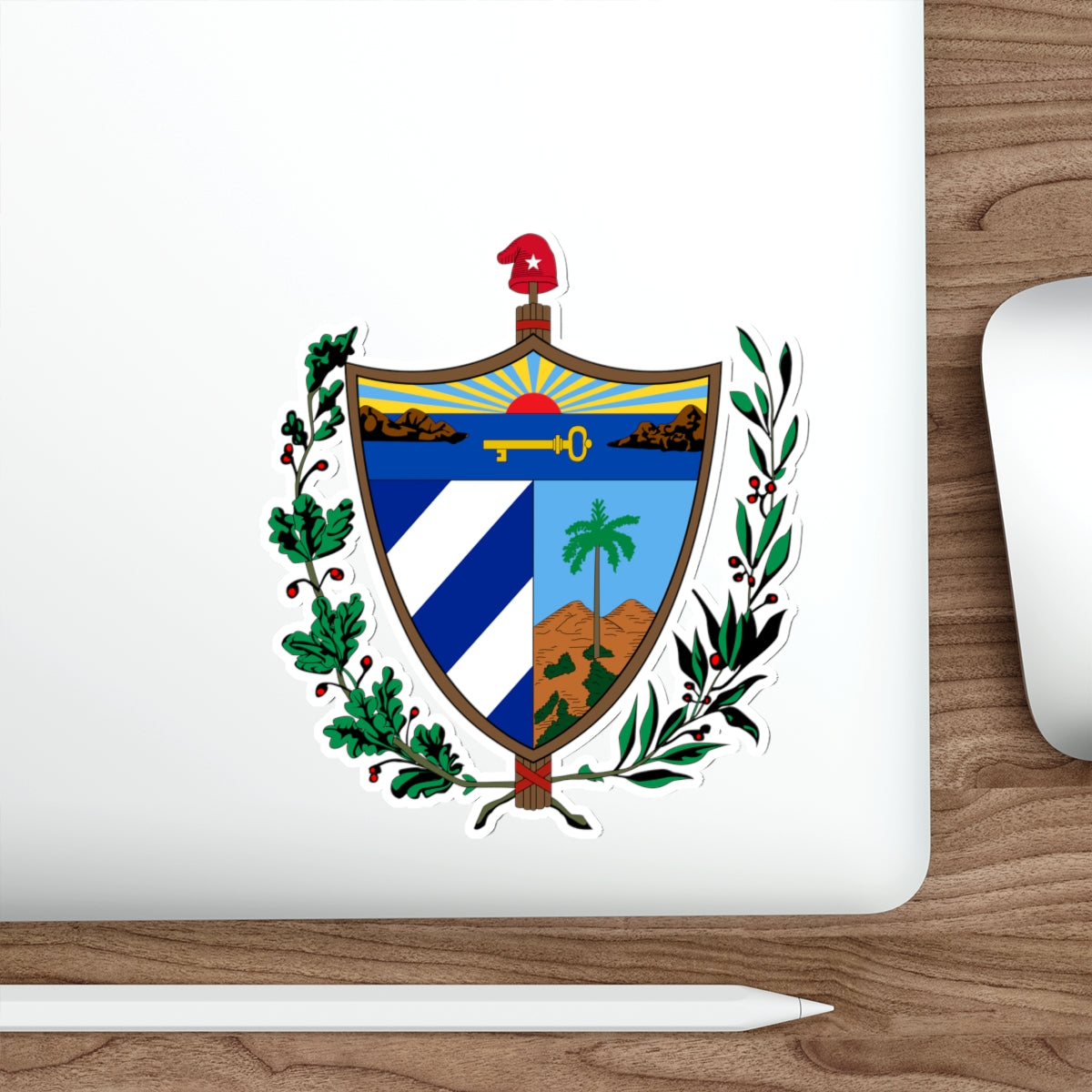 Coat of arms of Cuba STICKER Vinyl Die-Cut Decal-The Sticker Space